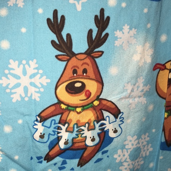 Ladies Scrub Top Reindeer Christmas Holiday Size Small - Picture 6 of 7